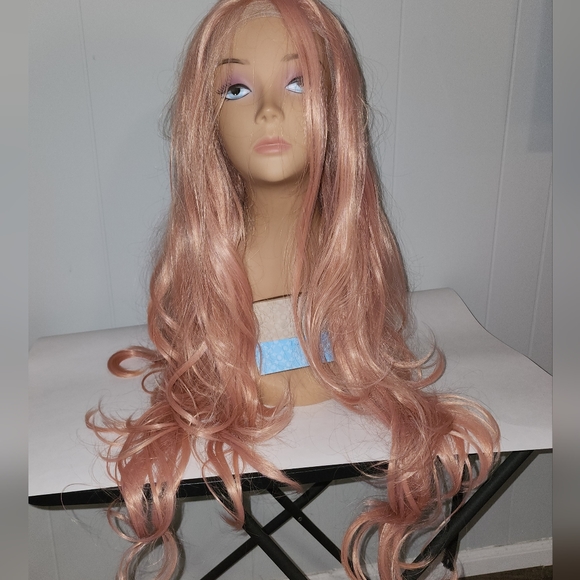 NWT Lunatics Fabulous Hippi Boho Style Rose Gold Wig , Discontinued - Picture 7 of 16